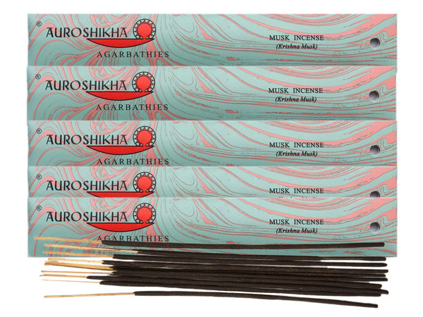 (5-Pack) Auroshikha Musk Incense 10 Sticks