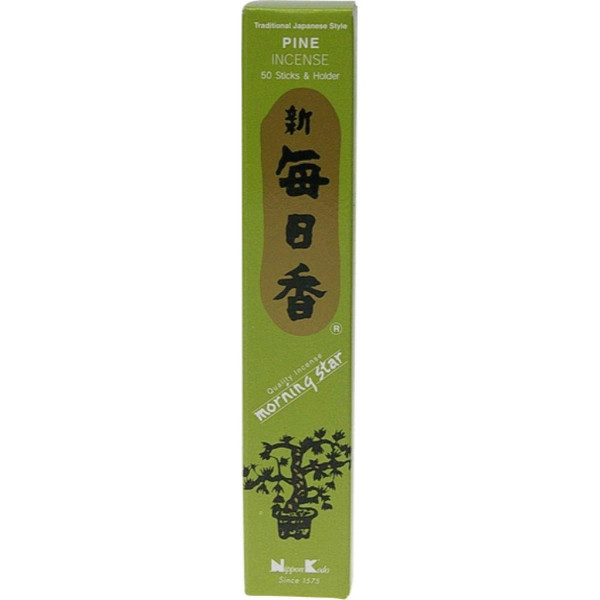 Morning Star Pine Scent Japanese Incense Sticks, Box of 50 Sticks