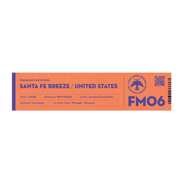 Nippon Kodo Fragrance Memories - FM 06 Santa Fe Breeze United States (15 Sticks), Japanese Quality Incense, Since 1575