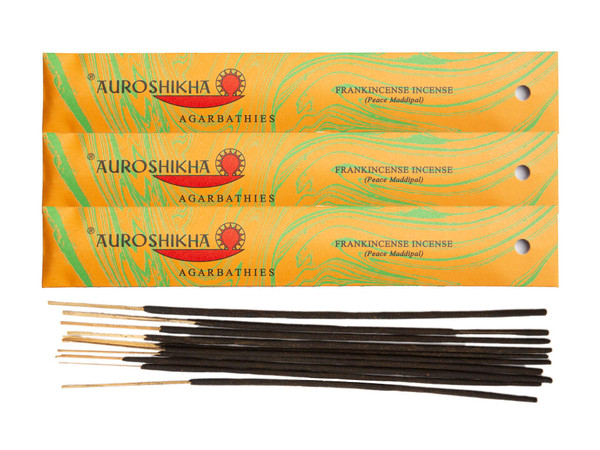 (3-Pack) Auroshikha Frankincense Incense 10 Sticks