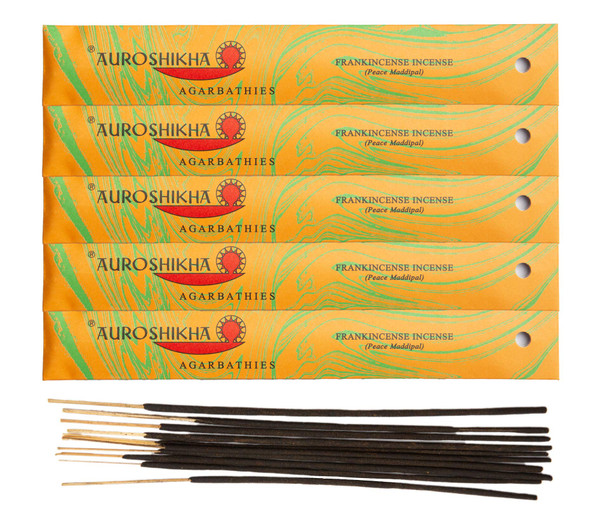 (5-Pack) Auroshikha Frankincense Incense 10 Sticks