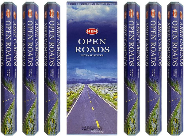 Hem Open Roads Incense Sticks - 120 Stick Bulk Box (6 Inner Tubes of 20)