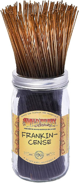Wild Berry Frankincense Incense Sticks, 100 Count Hand-Dipped Aromatic Incense