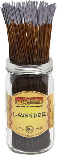 Wild Berry Lavender Incense Sticks, 100 Count Hand-Dipped Aromatic Incense