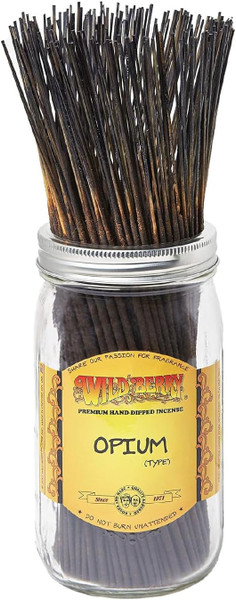 Wild Berry Opium Incense Sticks, 100 Count Hand-Dipped Aromatic Incense