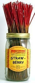 Wild Berry Strawberry Incense Sticks, 100 Count Hand-Dipped Aromatic Incense