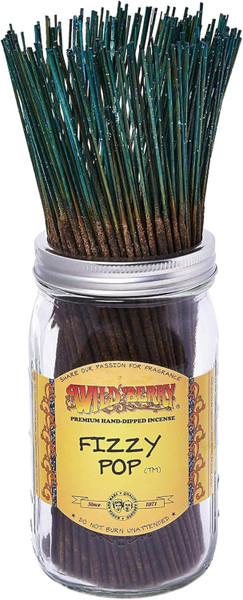 Wild Berry Fizzy Pop Incense Sticks, 100 Count Hand-Dipped Aromatic Incense