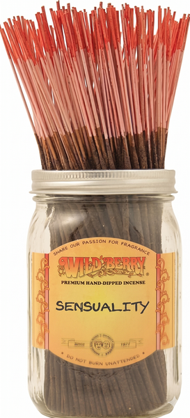 Wild Berry Sensuality Incense Sticks, 100 Count Hand-Dipped Aromatic Incense