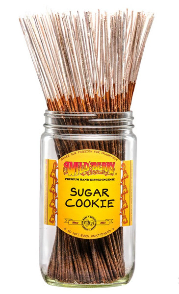 Wild Berry Sugar Cookie Incense Sticks, 100 Count Hand-Dipped Aromatic Incense