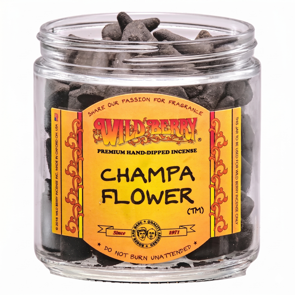 Wild Berry Champa Flora Incense Cones, 100 Count