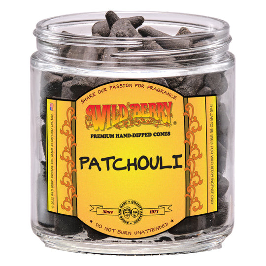 Wild Berry Patchouli Incense Cones, 100 Count