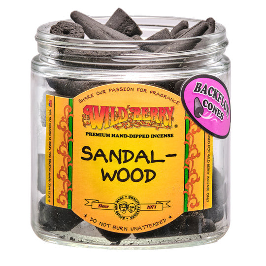 Wild Berry Sandalwood Incense Cones, 100 Count
