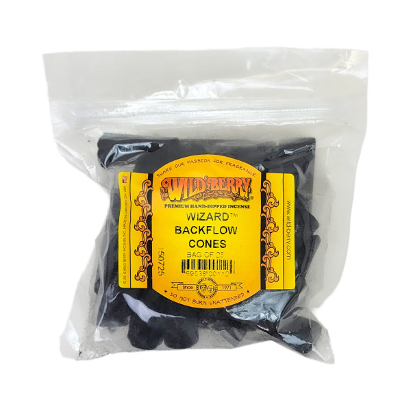 Wild Berry Wizard Backflow Incense Cones, 25 Count