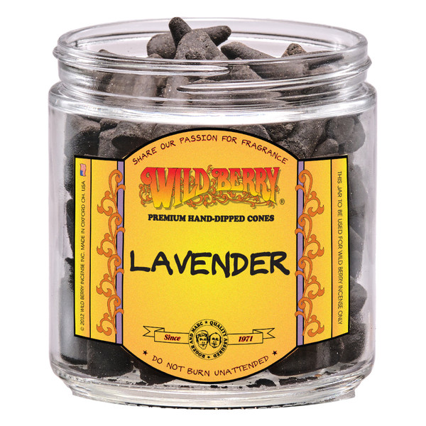 Wild Berry Lavender Incense Cones, 100 Count