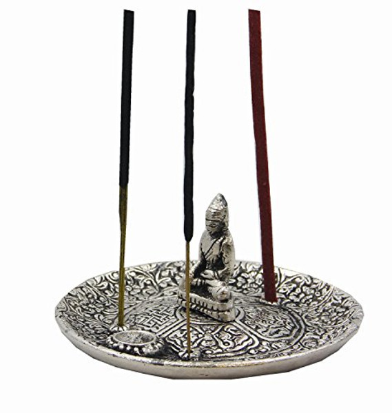 Tibetan Buddha Aluminum Incense Burner