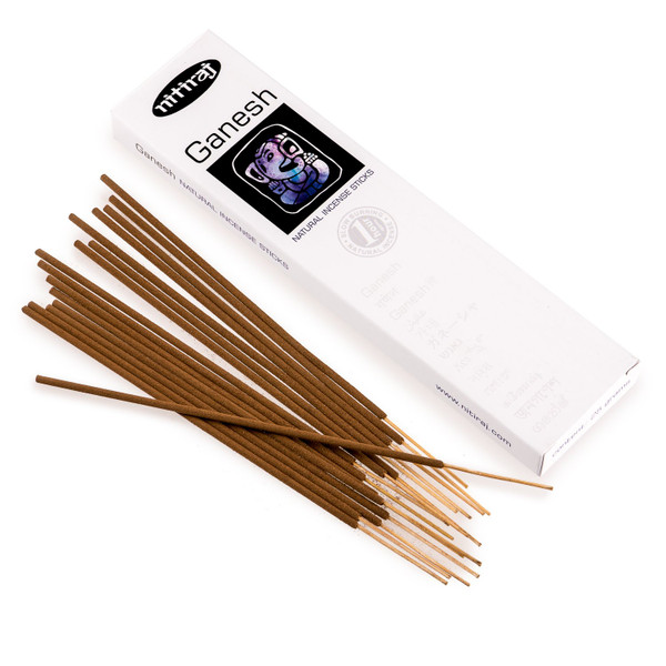 Nitiraj Premium GANESH Natural Incense Sticks, 25 grams