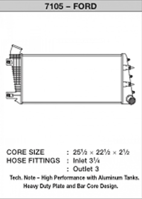 CSF IC - 08-10 Ford Super Duty 6.4L Turbo Diesel Charge Air Cooler (CSF-7105)