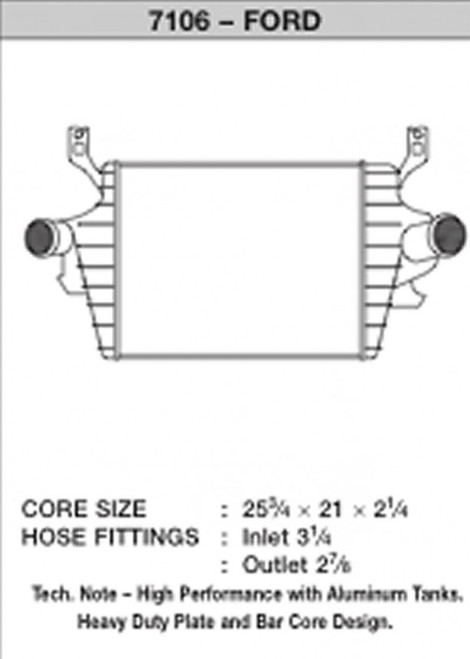 CSF IC -08-10 Ford Super Duty 6.4L Turbo Diesel Charge Air Cooler (CSF-7106)