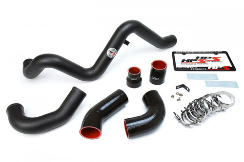 HPS Black Intercooler Hot Charge Pipe and Cold Side 16-18 Ford Focus RS 2.3L Turbo (HPS-17-104WB)