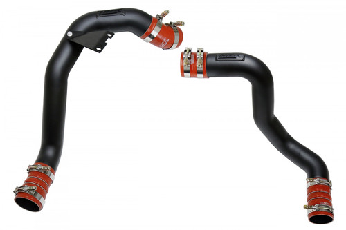 HPS Black Hot Cold Side Charge Pipe with Intercooler Turbo Boots Kit 17-105WB-1 (HPS-17-105WB-1)