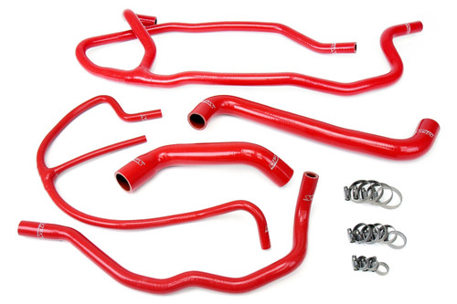 HPS Reinforced Red Silicone Radiator   Heater Hose Kit Coolant for Chevy 2008 Corvette 6.2L V8 (HPS-57-1277-RED)