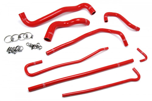 HPS Reinforced Red Silicone Radiator   Heater Hose Kit Coolant for Chevy 97-04 Corvette 5.7L V8 (HPS-57-1316-RED)