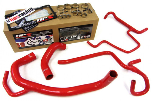 HPS Red Reinforced Silicone Radiator Hose Kit for Dodge 11-13 Challenger SRT8 6.4L V8 (HPS-57-1328-RED)