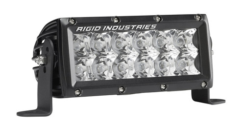 RIGID E-Series LED Light, E-Mark Certified, Spot Optic, 6 Inch, Black Housing (RIG-106212EM)