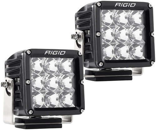 RIGID D-XL PRO LED Light, Flood Optic, Surface Mount, Black Housing, Pair (RIG-322113)