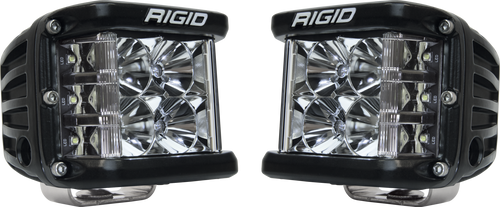 RIGID D-SS PRO Side Shooter, Flood Optic, Surface Mount, Black Housing, Pair (RIG-262113)