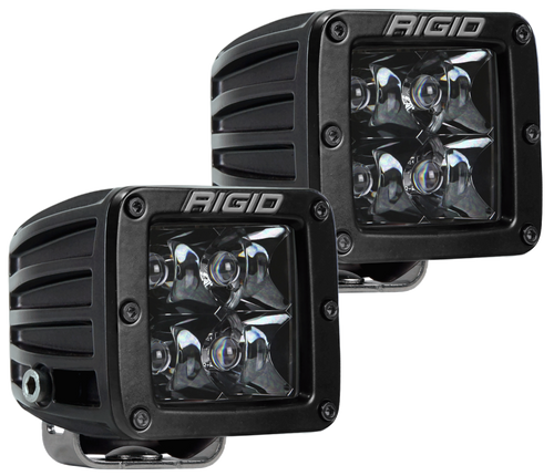 RIGID D-Series PRO Midnight Edition, Spot Optic, Surface Mount, Pair (RIG-202213BLK)