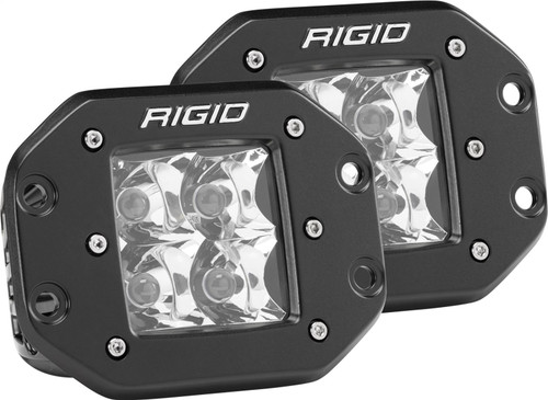 RIGID D-Series PRO LED Light, Spot Optic, Flush Mount, Pair (RIG-212213)