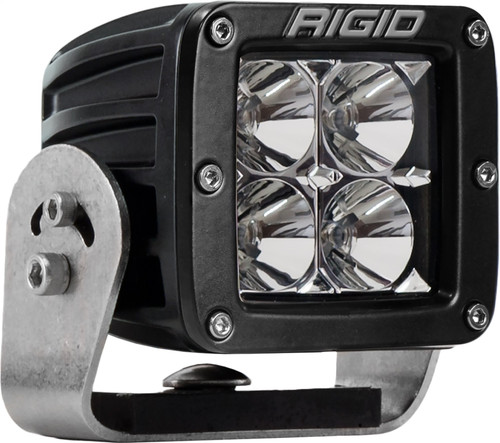 RIGID D-Series PRO LED Light, Flood Optic, Heavy Duty, Black Housing, Single (RIG-221113)