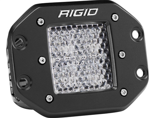 RIGID D-Series PRO LED Light, Diffused Lens, Flush Mount, Single (RIG-211513)