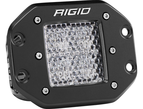 RIGID D-Series PRO LED Light, Diffused Lens, Flush Mount, Single (RIG-211513)