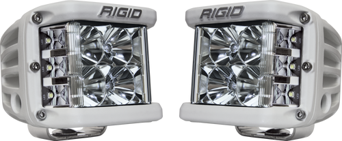 RIGID D-SS PRO Side Shooter, Flood Optic, Surface Mount, White Housing, Pair (RIG-862113)