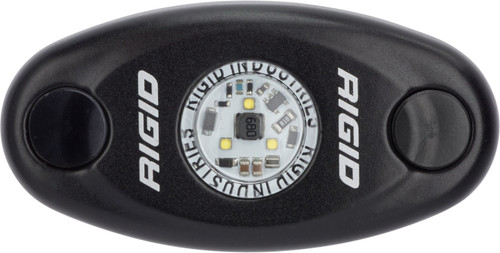 RIGID A-Series LED Light, High Power, Cool White, Black Housing, Single (RIG-480093)