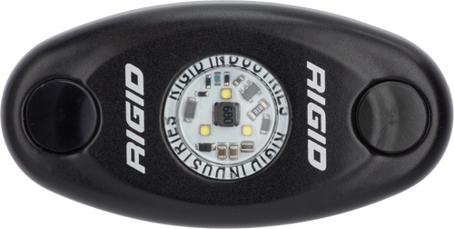 RIGID A-Series LED Light, High Power, Cool White, Black Housing, Single (RIG-480093)