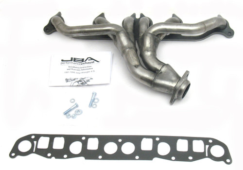 JBA Cat4Ward Headers for 91-99 JEEP 4.0L Raw 409. EPA & CARB legal in 50 states. (JBA-1526S)