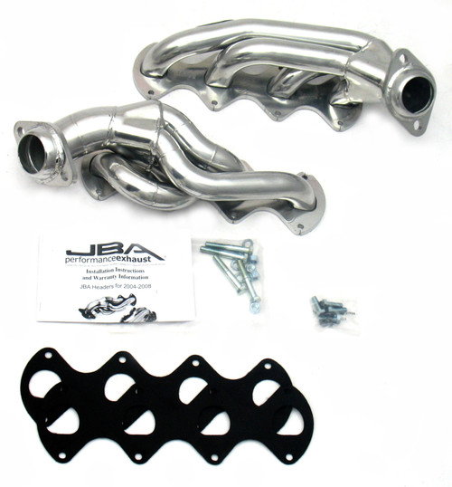 JBA Cat4Ward Headers for 04-10 F-150 5.4L Silver Ctd. EPA & CARB legal in 50 states. (JBA-1676SJS)