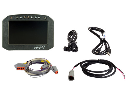 AEM CD-5 Carbon Flat Panel Digital Racing Dash Display - Logging / Non-GPS (AEM-30-5601F)