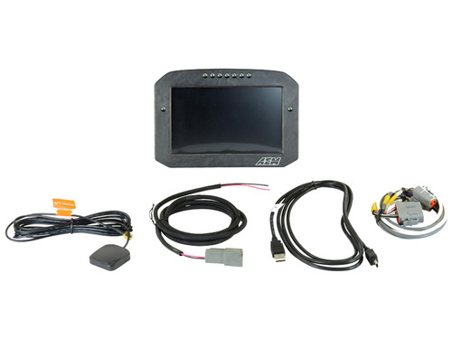 AEM CD-7 Carbon Flat Panel Digital Racing Dash Display - Non-Logging / GPS Enabled (AEM-30-5702F)