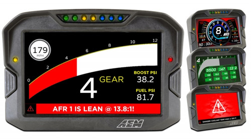 AEM CD-7 Carbon Digital Racing and Logging Dash Display - Logging / GPS Enabled (AEM-30-5703)