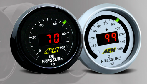 AEM Oil/Fuel Pressure Gauge - 0-100 PSI (AEM-30-4401)