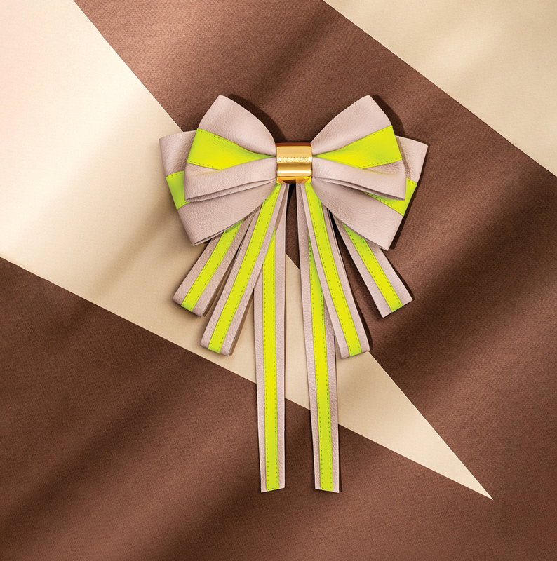 Balmain Limited Edition Leather Bow Barrette SS22