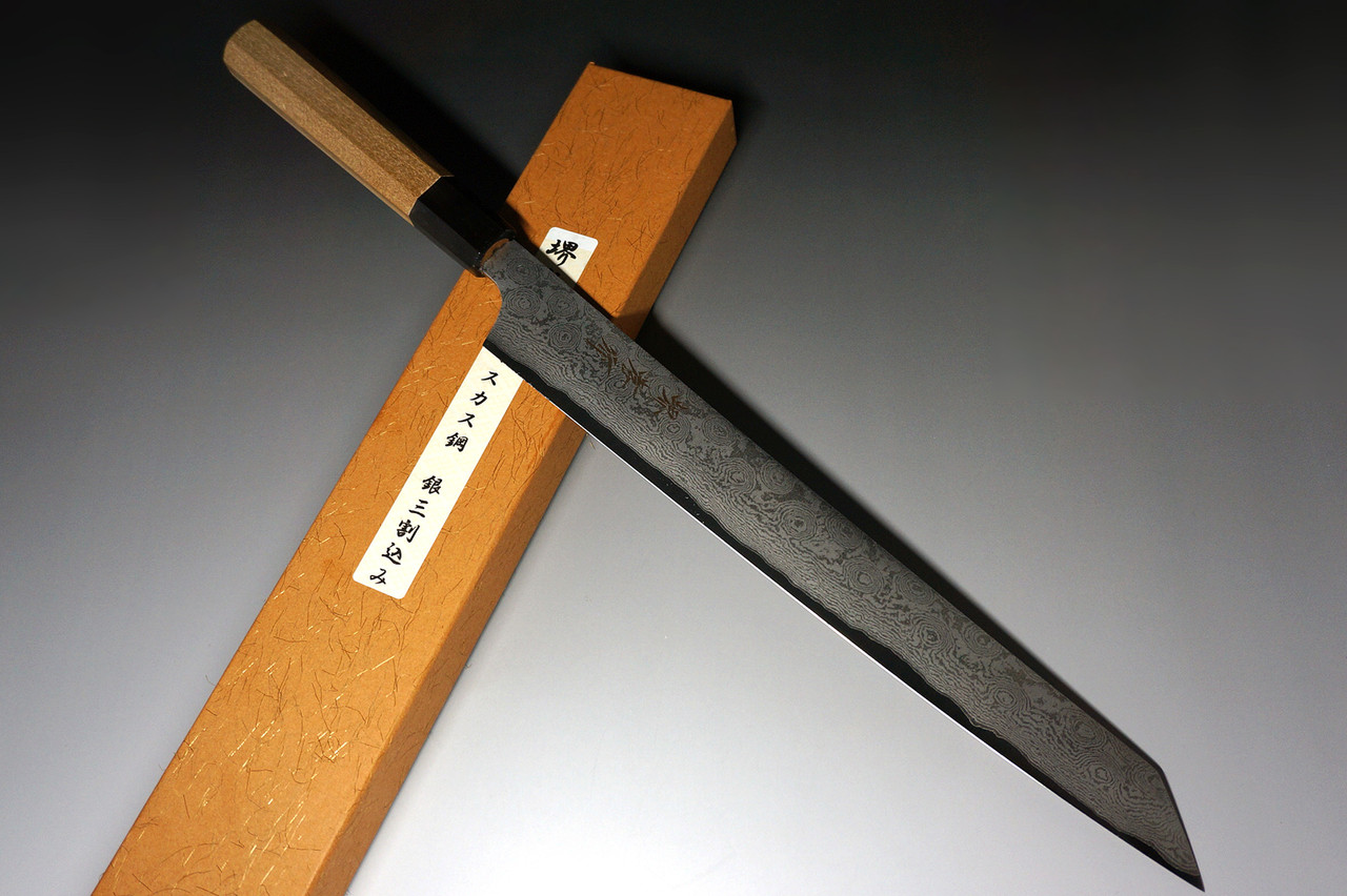 Sakai Takayuki 33-Layer Damascus Gingami No.3 Japanese Chef's  Kiritsuke-Yanagiba(Sashimi) 300mm