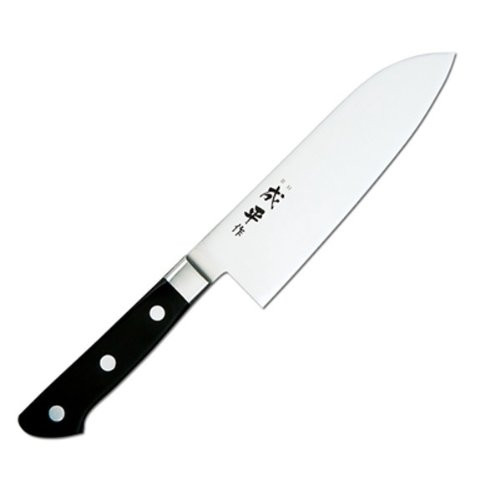 Narihira 8000 MV Stainless (Metal Tsuba) Japanese Chef's Santoku Knife 165mm
