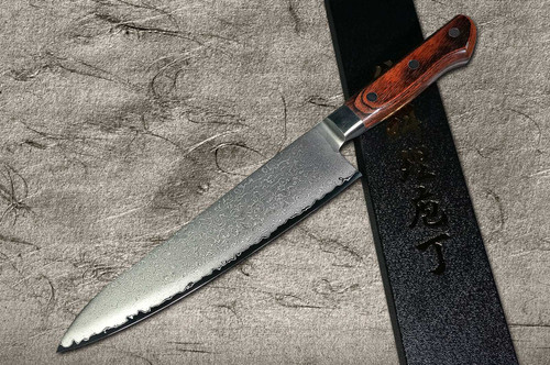 Tamahagane Kyoto 63 Layer-Damascus Wood Handle Japanese Chef's Gyuto Knife 180mm