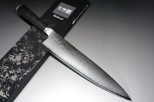 Shikisai MIYAKO 33 Layer Damascus (AUS8)  Japanese Chef's Gyuto Knife 240mm
