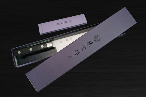 Sakai Takayuki 45-Layer AUS10 Damascus DHW Japanese Chef's Santoku Knife 180mm with White Antler Handle